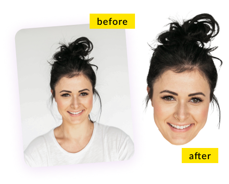 Before and after using the tool example